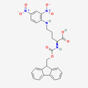 Chemical structure of Fmoc-Orn(Dnp)-OH