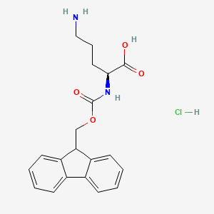 Chemical structure of Fmoc-Orn-OH · HCl