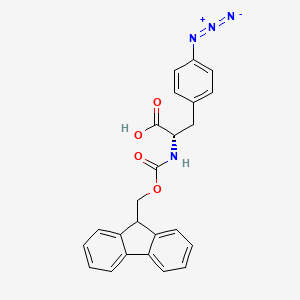 Chemical structure of Fmoc-p-azido-Phe-OH