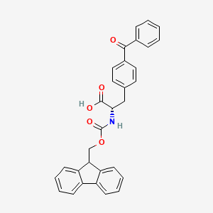 Chemical structure of Fmoc-Bpa-OH
