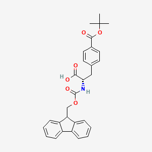 Chemical structure of Fmoc-p-carboxy-Phe(OtBu)-OH