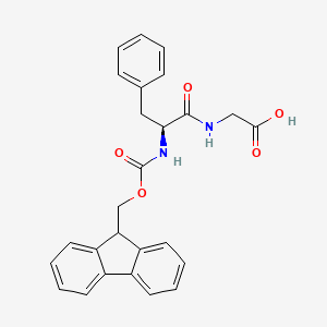 Chemical structure of Fmoc-Phe-Gly-OH