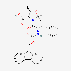 Chemical structure of Fmoc-Phe-Thr(Psi(Me,Me)pro)-OH