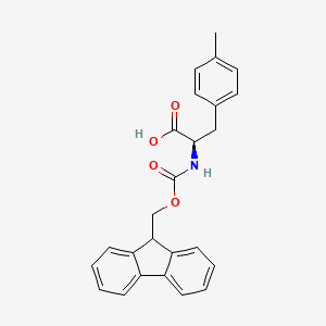 Chemical structure of Fmoc-p-Me-D-Phe-OH