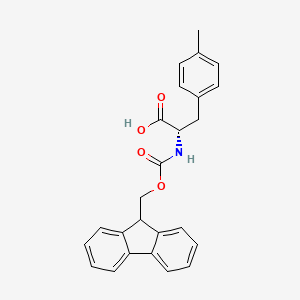 Chemical structure of Fmoc-p-Me-Phe-OH