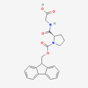Chemical structure of Fmoc-Pro-Gly-OH