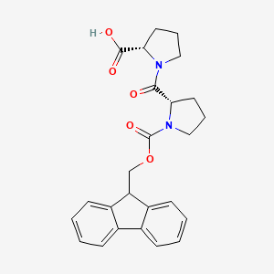 Chemical structure of Fmoc-Pro-Pro-OH