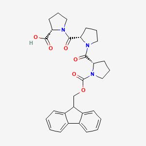 Chemical structure of Fmoc-Pro-Pro-Pro-OH
