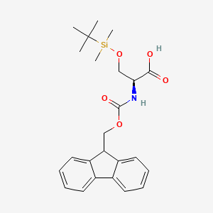 Chemical structure of Fmoc-Ser(BSi)-OH