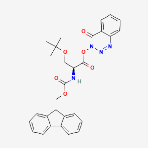 Chemical structure of Fmoc-Ser(tBu)-ODhbt