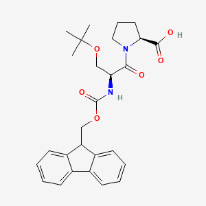 Chemical structure of Fmoc-Ser(tBu)-Pro-OH