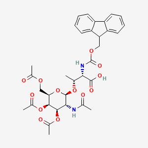 Chemical structure of Fmoc-Thr(GalNAc(Ac)₃-β-D)-OH