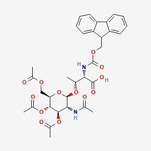 Chemical structure of Fmoc-Thr(GlcNAc(Ac)₃-β-D)-OH
