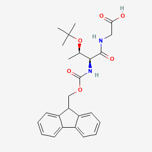 Chemical structure of Fmoc-Thr(tBu)-Gly-OH