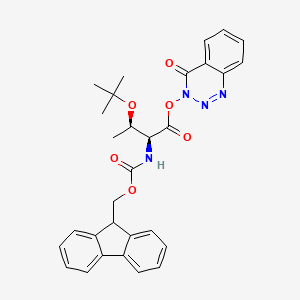 Chemical structure of Fmoc-Thr(tBu)-ODhbt
