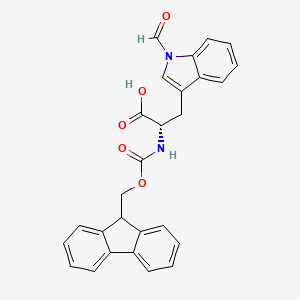 Chemical structure of Fmoc-Trp(For)-OH