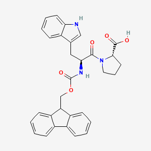 Chemical structure of Fmoc-Trp-Pro-OH