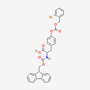 Chemical structure of Fmoc-Tyr(2-Br-Z)-OH