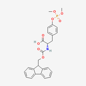Chemical structure of Fmoc-Tyr(PO₃Me₂)-OH