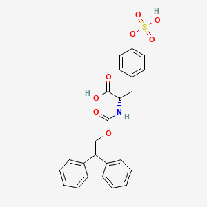 Chemical structure of Fmoc-Tyr(SO₃H)-OH