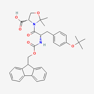 Chemical structure of Fmoc-Tyr(tBu)-Ser(Psi(Me,Me)pro)-OH