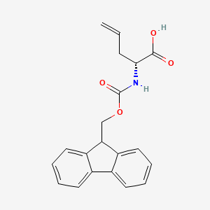 Chemical structure of Fmoc-D-Allylglycine