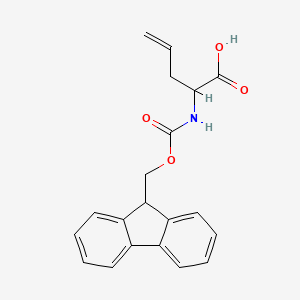Chemical structure of Fmoc-α-allyl-DL-Gly-OH