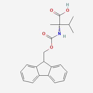 Chemical structure of Fmoc-α-Me-Val-OH
