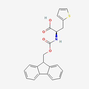 Chemical structure of Fmoc-β-(2-thienyl)-D-Ala-OH
