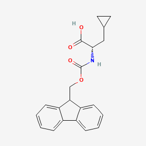 Chemical structure of Fmoc-β-cyclopropyl-Ala-OH