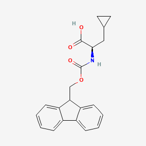 Chemical structure of Fmoc-β-cyclopropyl-D-Ala-OH
