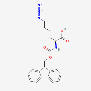 Chemical structure of Fmoc-ε-azido-Nle-OH