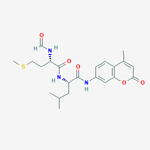 Chemical structure of For-Met-Leu-AMC
