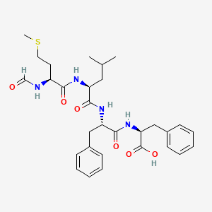 Chemical structure of For-Met-Leu-Phe-Phe-OH