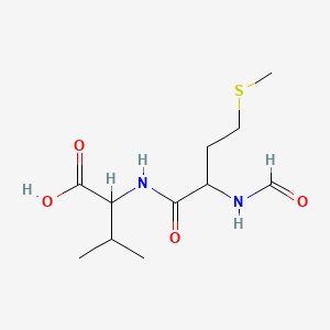 Chemical structure of For-Met-Val-OH