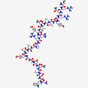 Chemical structure of galanin-NPY chimeric peptide M88