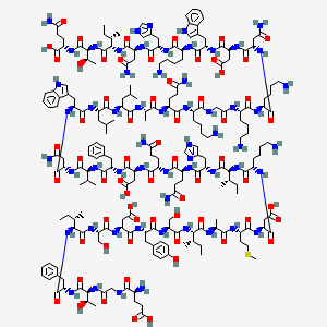 Chemical structure of Gastric Inhibitory Polypeptide (3-42) (human)