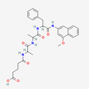 Chemical structure of Glutaryl-Ala-Ala-Phe-4MβNA