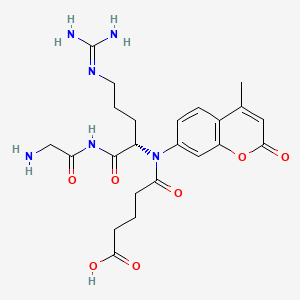 Chemical structure of Glutaryl-Gly-Arg-AMC