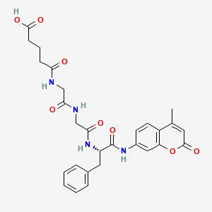 Chemical structure of Glutaryl-Gly-Gly-Phe-AMC