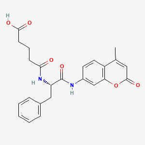 Chemical structure of Glutaryl-Phe-AMC