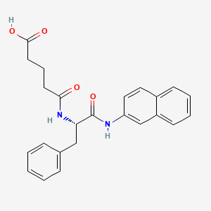 Chemical structure of Glutaryl-Phe-βNA