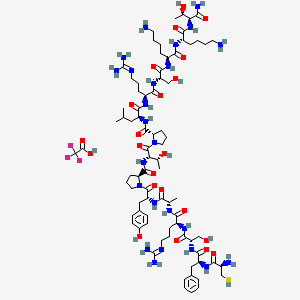 Chemical structure of Glycoprotein Hormone α (32-46) amide