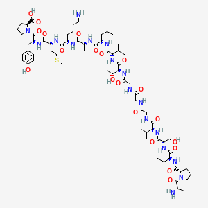 Chemical structure of GRP (1-16) (porcine)