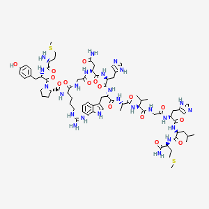 Chemical structure of Gastrin releasing peptide (14-27)