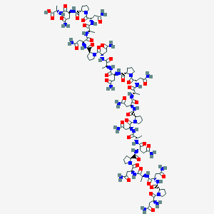 Chemical structure of H(-Asn-Pro-Asn-Ala)₆-OH