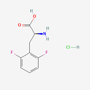 Chemical structure of H-2,6-Difluoro-Phe-OH · HCl