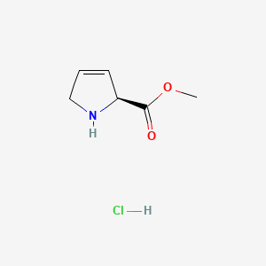 Chemical structure of H-3,4-Dehydro-Pro-OMe · HCl
