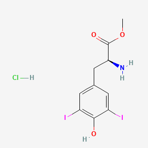 Chemical structure of H-3,5-Diiodo-Tyr-OMe · HCl