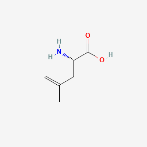 Chemical structure of H-4,5-Dehydro-Leu-OH